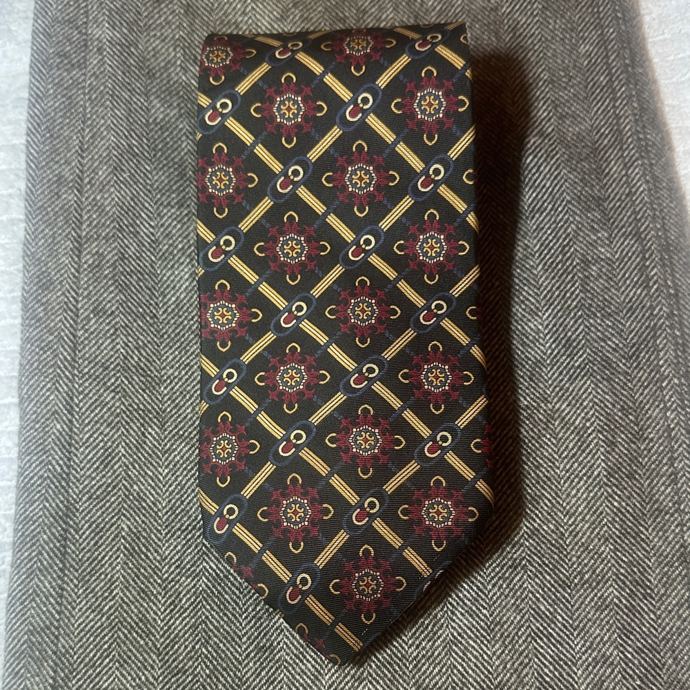 Authentic Christian Dior Geometric Men's Tie